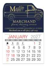 Custom Van Shape Value Stick Adhesive Calendar - 1