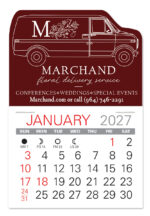 Custom Van Shape Value Stick Adhesive Calendar - 3