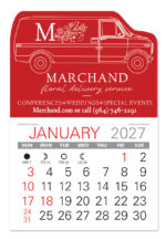 Custom Van Shape Value Stick Adhesive Calendar - 4