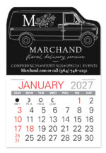 Custom Van Shape Value Stick Adhesive Calendar - 5