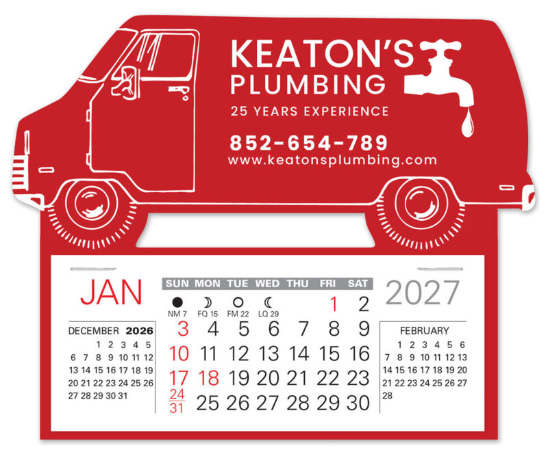 Custom Truck Easy Stick Calendar - 3